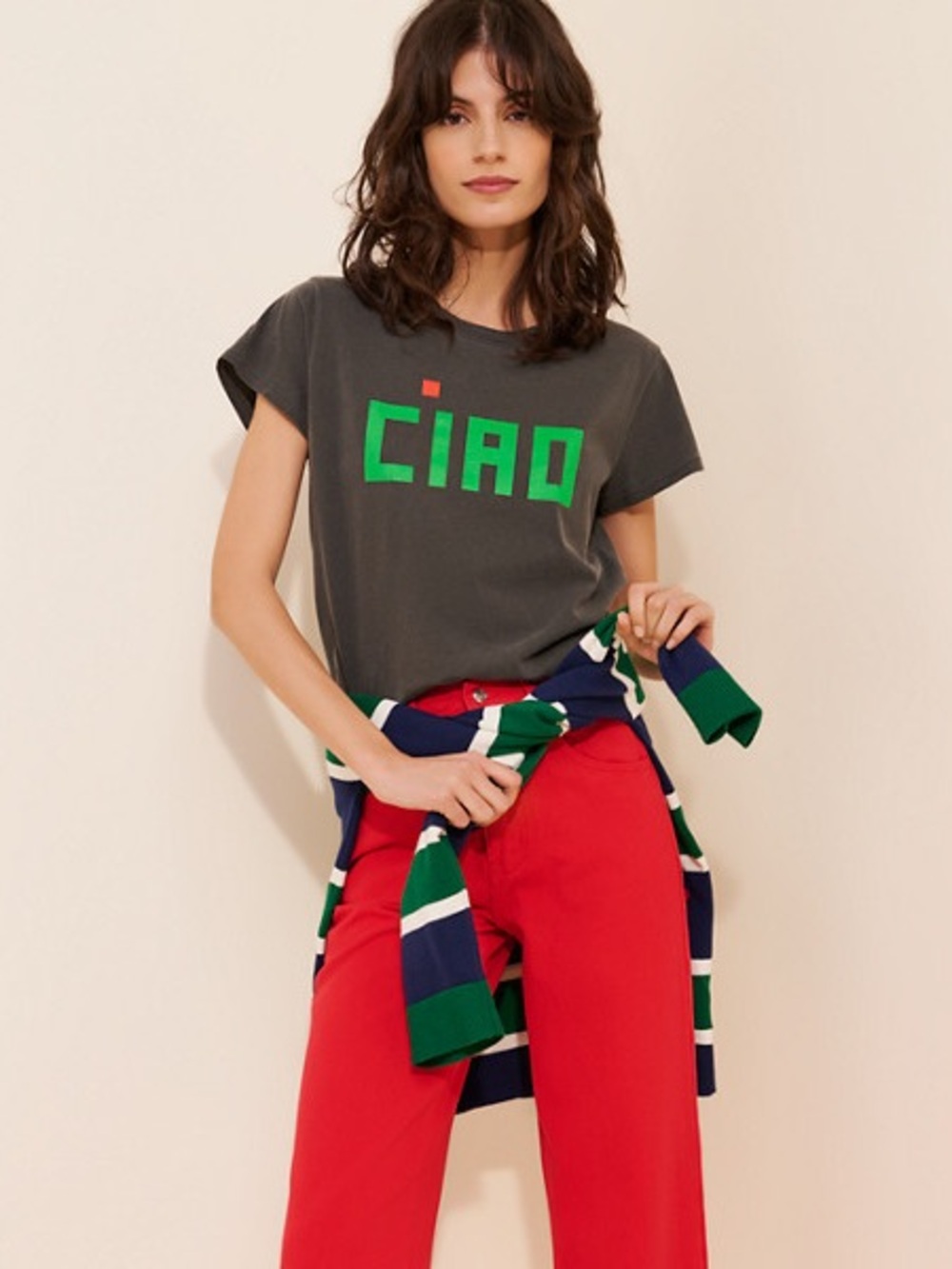 CLARE V. ciao T-SHIRT PRELOVED small